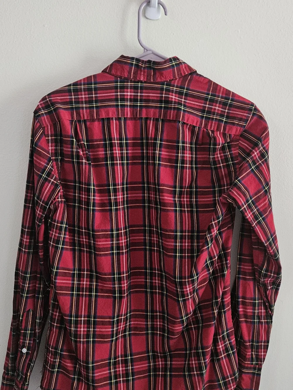 J. Crew Men’s Red Plaid Button-Down Shirt